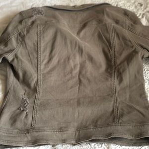 Dark green denim jacket